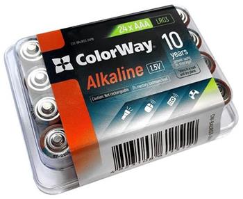 Colorway alkalick baterie AAA/ 1.5V/ 24ks v balen/ Plastov box