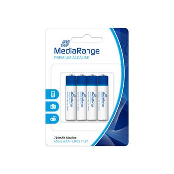 MediaRange Premium baterie micro AAA 1,5V Alkalick 4ks