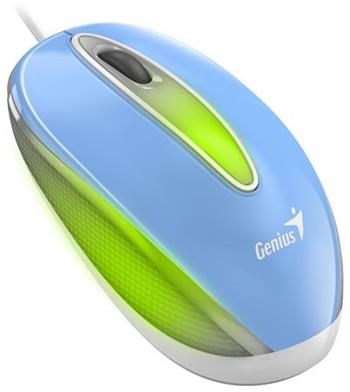 Genius DX-Mini / My, drtov, optick, 1000DPI, 3 tlatka, USB, RGB LED, modr