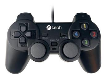 C-TECH Gamepad Callon pro PC/PS3, 2x analog, X-input, vibran, 1,8m kabel, USB