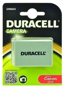 DURACELL Baterie - DR9945 pro Canon LP-E8, ern, 1020 mAh, 7.4V