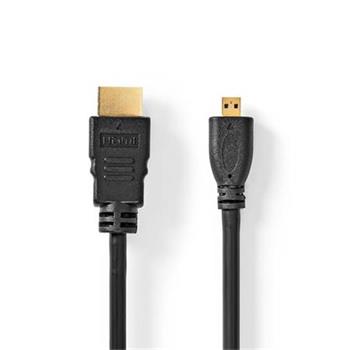 Nedis CVBW35000BK20 - Ultra High Speed HDMI Kabel| Konektor HDMI - HDMI | 8K@60Hz | 48 Gbps | 2.00 m | Kulat | 6.5 mm | Antracit 