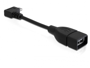 Delock Adapter USB micro-B samec pravohl > USB 2.0-A samice OTG 11cm
