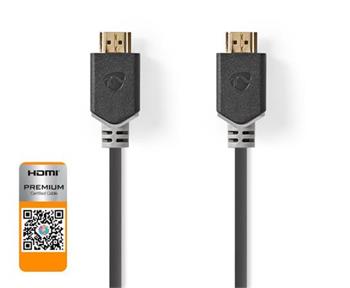 Nedis CVBW34050AT20 - Prmiov Vysokorychlostn HDMI Kabel s Ethernetem | HDMI Konektor - HDMI Konektor | 2 m | Antra