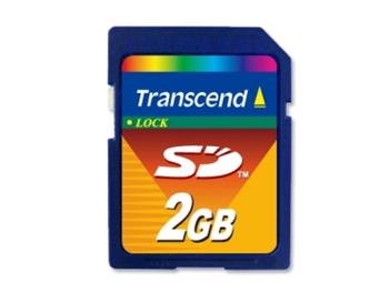 Transcend 2GB SD (MLC) prmyslov pamov karta, modr/ern