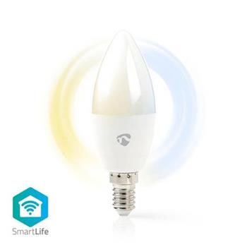 Nedis WIFILW13WTE14 - SmartLife LED rovka | Wi-Fi | E14 | 350 lm | 4.5 W | Studen-Tepl Bl | A+ | Android & iOS, F 