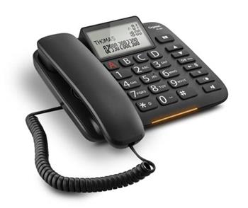 Gigaset DL380 - standardní telefon s displejem, barva černá
