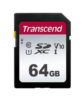 Transcend 64GB SDXC 300S (Class 10) UHS-I U1 V10 pamov karta, 100MB/s R, 20 MB/s W
