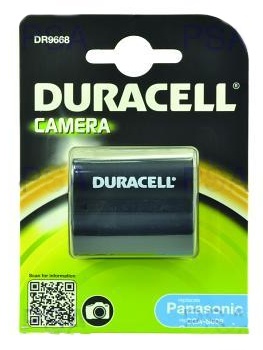 DURACELL Baterie - DR9668 pro Panasonic CGR-S006E/1B, ern, 700 mAh, 7.4V