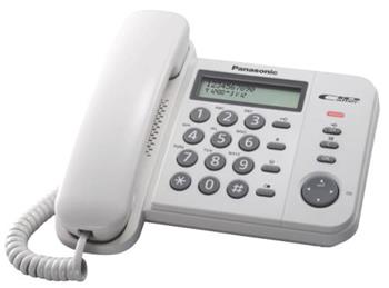Panasonic KX-TS560FXW - jednolinkov telefon, bl