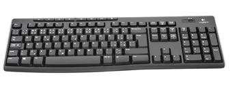 Logitech klvesnice Wireless Keyboard K270, CZ/SK, Unifying pijma, ern