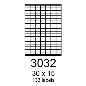 etikety RAYFILM 30x15 univerzlne biele R01003032A (100 list./A4)