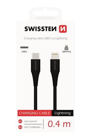 DATOV KABEL SWISSTEN USB-C / LIGHTNING 0,4 M ERN