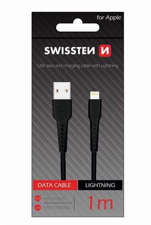 SWISSTEN DATOV KABEL USB / LIGHTNING 1,0 M ERN