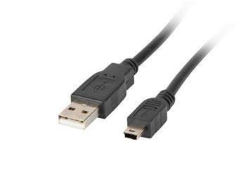 LANBERG USB MINI (M) na USB-A (M) 2.0 kabel 0,3m, ern (CANON) 