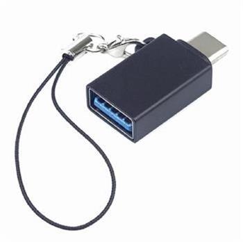 PremiumCord Adaptr USB-C male - USB3.0 A female, OTG, ern s okem na zaven