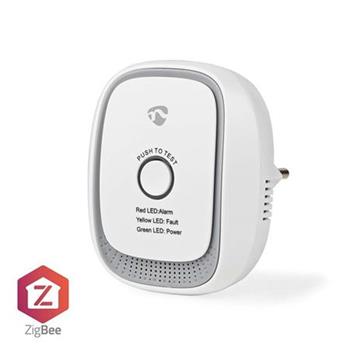Nedis ZBDG11CWT - Detektor Plynu SmartLife | Zigbee 3.0 | Sov napjen | Android / IOS | 75 dB | Bl