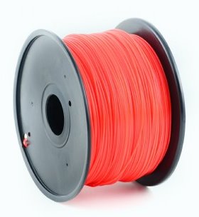PLA plastic filament pre 3D tla, priemer 1,75mm, farba erven, Gembird