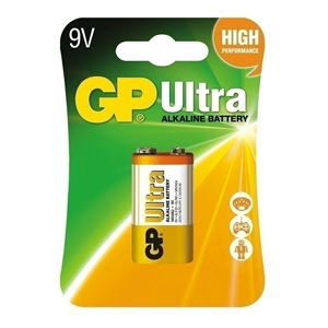 Batrie GP Ultra Plus Alkaline 9V 6LF22 Blister 1ks