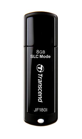 Transcend 8GB JetFlash 180I, USB 3.0 prmyslov flash disk (SLC mode), 155MB/s R, 135MB/s W, ern