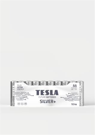 Tesla AA SILVER+ alkalick, 10 ks flie, (LR06, tukov) ND