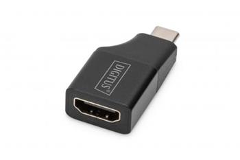 DIGITUS Adaptr USB-Type-C, USB-C na HDMI typu A, 4K@ 30HZ 4K@ 30Hz, hlink - pouzdro, ern