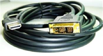 CABLEXPERT Kabel HDMI-DVI 0,5m, 1.3, M/M stnn, zlacen kontakty