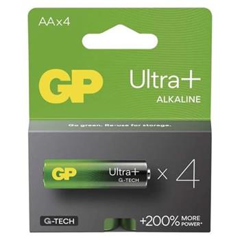 GP AA Ultra Plus, alkalick (LR6) - 4 ks