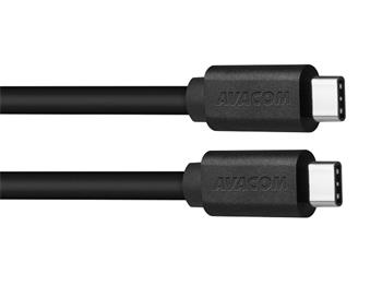 AVACOM Datov a nabjec kabel USB Type-C - USB Type-C, 40cm, ern
