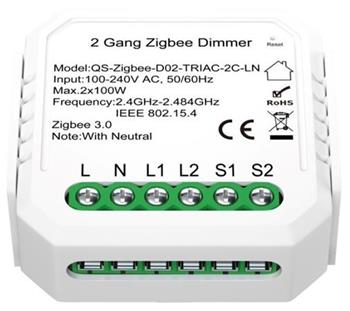 IMMAX NEO SMART kontroler stmvateln V5 2-tlatkov Zigbee 3.0, TUYA