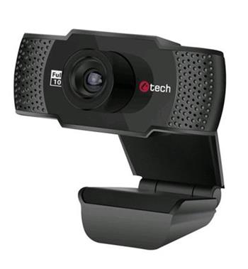 C-TECH webkamera CAM-11FHD, 1080P, mikrofon, ern