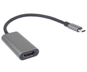 PremiumCord Pevodnk USB-C na HDMI, rozlien 4K a FULL HD 1080p, kovov pouzdro