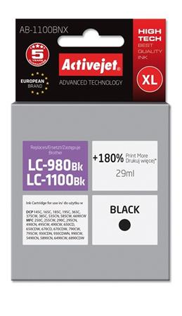 ActiveJet inkoust Brother LC-1100Bk, 29 ml, new AB-1100BNX (AB-1100Bk)