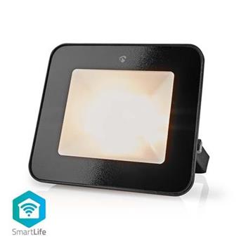 Nedis WIFILOFC20FBK - Chytr LED Svtlomet| 1600 lm | Wi-Fi | 20 W RGB/Warm to Cool White | 2700 - 6500 K | Hlink, F 
