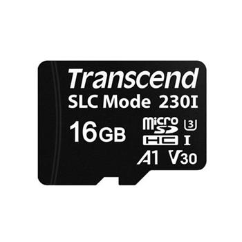 Transcend 16GB microSDHC230I UHS-I U3 V30 A1 (Class 10) 3D TLC (SLC mode) prmyslov pamov karta, 100MB/s R, 70MB/s W