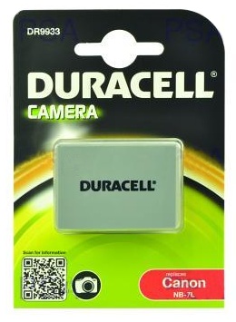 DURACELL Baterie - DR9933 pro Canon NB-7L, ed, 1000 mAh, 7.4V