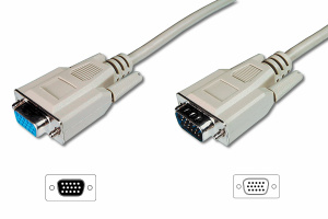 Digitus prodluovac kabel pro VGA monitor, stnn, ed, m, 1,8m