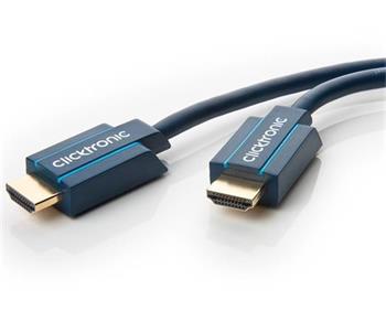 ClickTronic HQ OFC kabel HDMI High Speed s Ethernetem, zlacen, 4K@60Hz, 15m