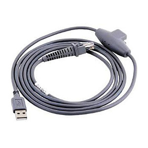 Datalogic Cable, USB, Type A, Optional Power USB Keyboard, USB COM Mode, Straight, CAB-412, 6 ft.