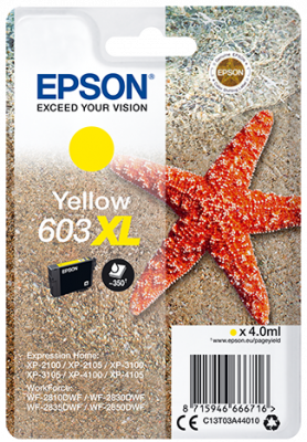 EPSON cartridge T03A4 yellow XL (hvzdice)