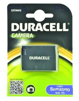 DURACELL Baterie - DR9688 pro Samsung SLB-10A, ern, 750 mAh, 3.7V