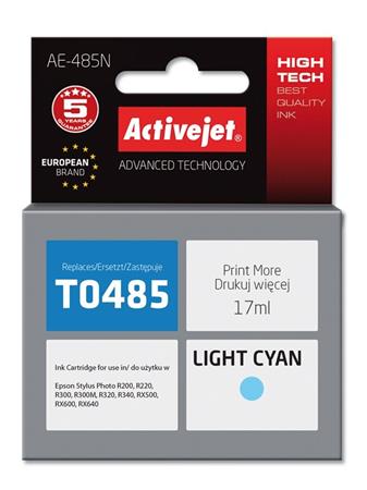ActiveJet inkoust Epson T0485 R200/R300 Light Cyan, 17 ml AE-485