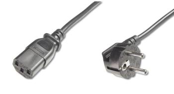 Digitus napjec kabel 240V, dlka 2,5m CEE7 pravohl/IEC C13 ern
