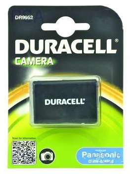 DURACELL Baterie - DR9952 pro Panasonic DMW-BMB9E, ern, 850 mAh, 7.4 V