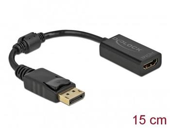 Delock Adaptr DisplayPort 1.1 samec na HDMI samice pasivn ern