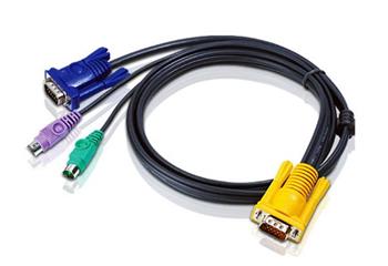 ATEN integrovan kabel 2L-5201P pro KVM PS/2, 1,2 M 