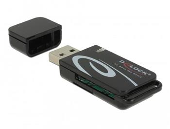 Delock teka karet Mini USB 2.0 a se sloty pro karty SD a Micro SD