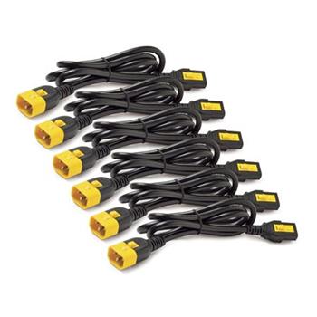APC Power Cord Kit, ( 6ea) ,Locking, 10A, 100-230V, C13 to C14 0,6m, modr