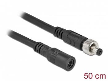 Delock DC prodluovac kabel 5,5 x 2,1 mm, ze zstrky na zsuvku, roubovac