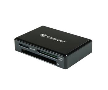 Transcend USB-C teka pamovch karet, ern - SDHC/SDXC (UHS-I), microSDHC/microSDXC (UHS-I), CompactFlash (UDMA7)